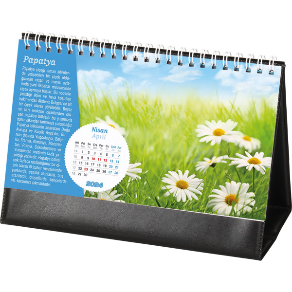 Flowers Desk Calendar