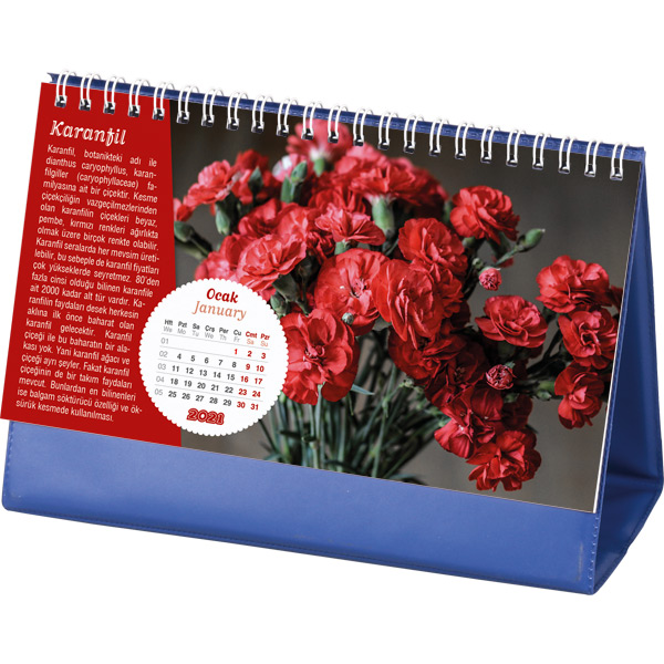 Flowers Desk Calendar