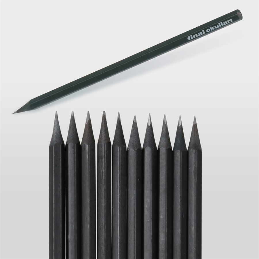 Slatted Black Angled Pencil
