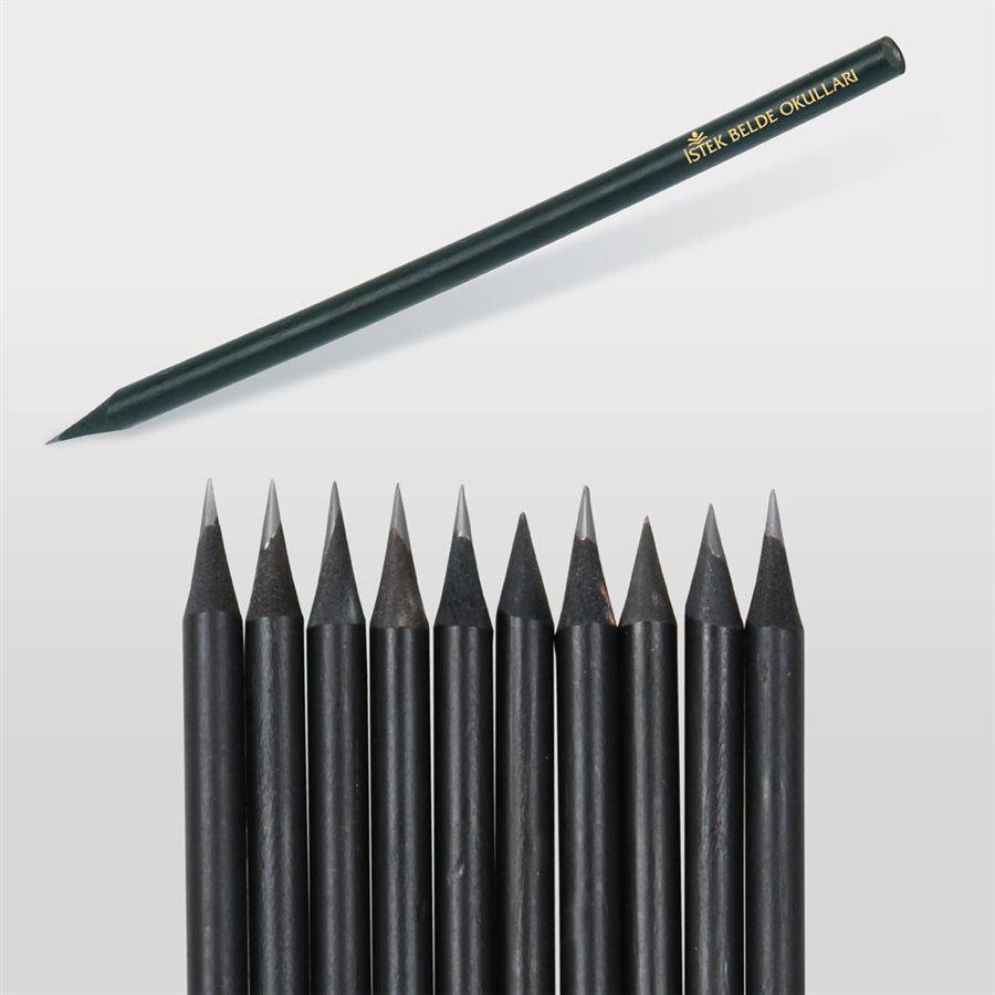 Slatted Black Round Pencil