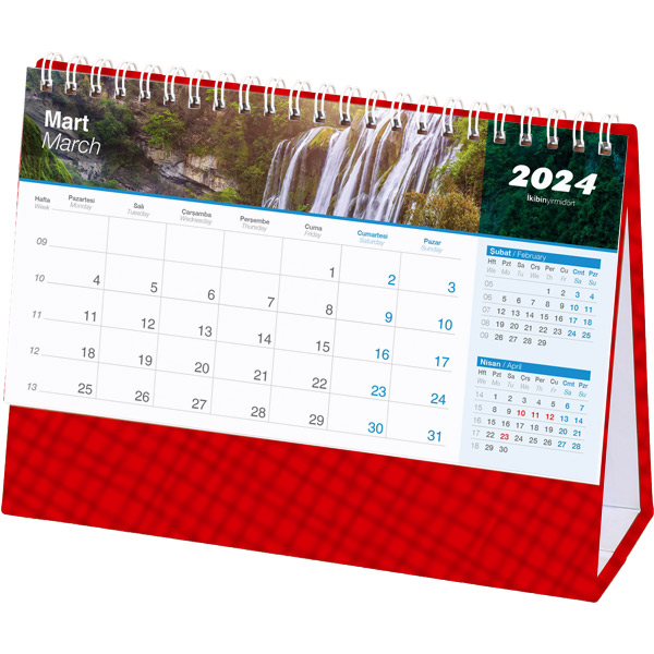 Waterfall Desk Calendar