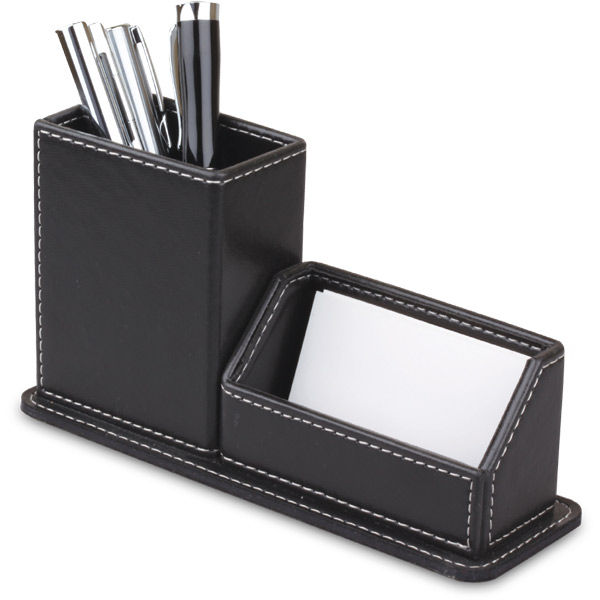 Leather Pen Holder and Notepad