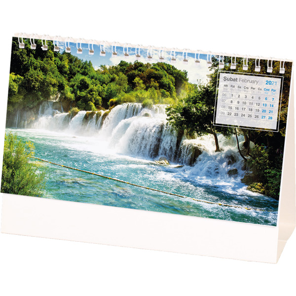 Waterfall Desk Calendar